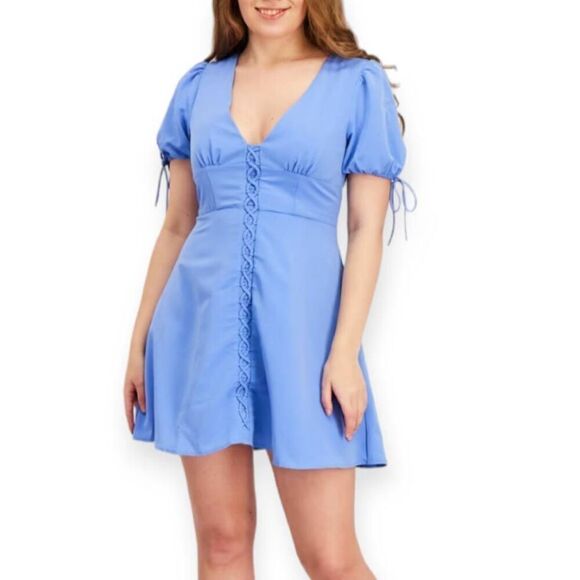 FOREVER 21 PERIWINKLE DRESS SZ.L NWT - Picture 1 of 11